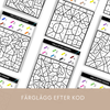 Pyssel - färglägg efter kod