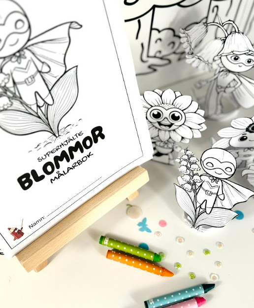 Pyssel - Blommor som superhjältar