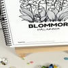 Pyssel - målarbok svenska blommor